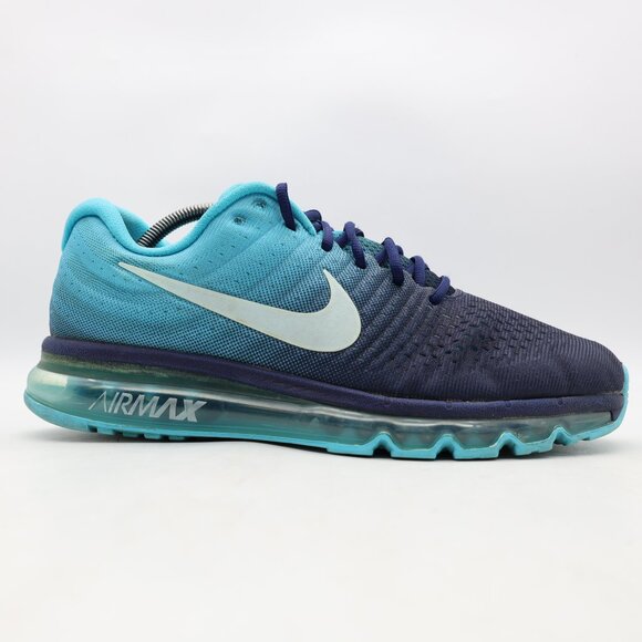 Nike Air Max 2017 Men's Size 10 Blue Black White Anthracite Sneakers 849559-404 - Picture 1 of 11